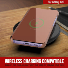 Cargar imagen en el visor de la galería, Funda protectora Punkcase Galaxy S23 Reflector con tapa abatible [Rosa]
