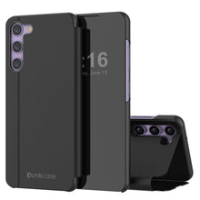 Cargar imagen en el visor de la galería, Funda protectora para Galaxy S23 de Punkcase con tapa flip [Negro].
