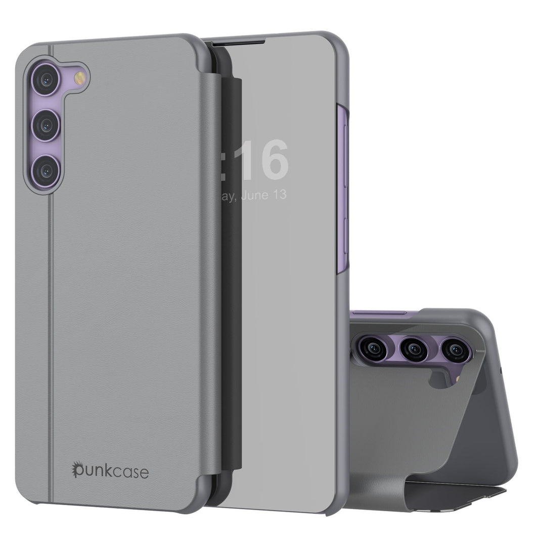 Funda Protectora y Flip Punkcase Galaxy S23 Reflector [Plateada]