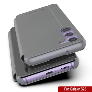 Funda Protectora y Flip Punkcase Galaxy S23 Reflector [Plateada]