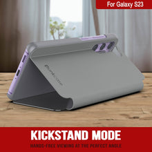 Cargar imagen en el visor de la galería, Funda Protectora y Flip Punkcase Galaxy S23 Reflector [Plateada]
