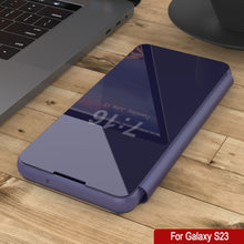 Cargar imagen en el visor de la galería, Funda protectora con tapa Punkcase Galaxy S23 Reflector [Morado]
