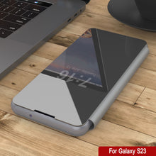 Cargar imagen en el visor de la galería, Funda Protectora y Flip Punkcase Galaxy S23 Reflector [Plateada]
