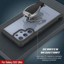 Cargar imagen en el visor de la galería, Funda PunkCase Galaxy S23 Ultra, [Serie Espartana] Cubierta Transparente Resistente de Alta Protección [Negra]
