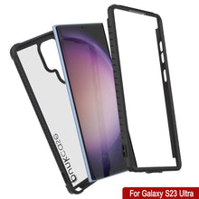 Cargar imagen en el visor de la galería, Funda PunkCase Galaxy S23 Ultra, [Serie Espartana] Cubierta Transparente Resistente de Alta Protección [Negra]
