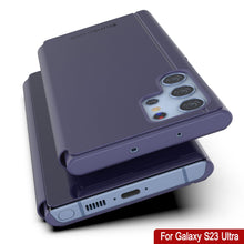 Cargar imagen en el visor de la galería, Funda protectora con tapa Punkcase Galaxy S23 Ultra Reflector [Morado]
