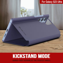 Cargar imagen en el visor de la galería, Funda protectora con tapa Punkcase Galaxy S23 Ultra Reflector [Morado]
