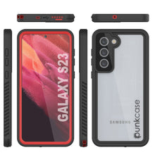 Load image into Gallery viewer, Galaxy S23 a prueba de agua/choques/nieve [Serie Extrema] Funda protectora de pantalla delgada [roja].
