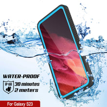 Cargar imagen en el visor de la galería, Galaxy S23 resistente al agua, a los golpes, a la nieve y al polvo. Funda Slim de la serie Extreme de color azul claro.

