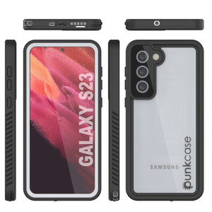 Galaxy S23 a prueba de agua/ golpes/ nieve/ suciedad [Serie Extrema] Funda delgada Punkcase [Blanca]