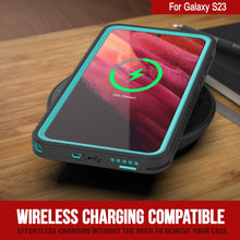 Load image into Gallery viewer, Funda protectora [Serie Extrema] a prueba de agua/ golpes/ nieve para Galaxy S23 con protector de pantalla [Color Teal]
