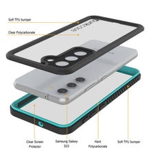 Load image into Gallery viewer, Funda protectora [Serie Extrema] a prueba de agua/ golpes/ nieve para Galaxy S23 con protector de pantalla [Color Teal]
