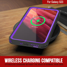 Cargar imagen en el visor de la galería, Galaxy S23 Resistente al agua / a prueba de golpes [Serie Extreme] Funda protectora delgada con protector de pantalla [Morado]
