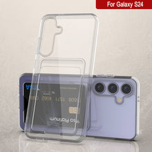 Load image into Gallery viewer, Caso del soporte de tarjetas Galaxy S24 [Serie CRystal CardsLot] [Fit Slim] [Clear]
