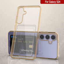 Cargar imagen en el visor de la galería, Caso del soporte de tarjetas Galaxy S24 [Serie Crystal CardsLot] [Fit Slim] [Orange]
