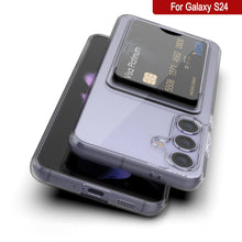 Load image into Gallery viewer, Caso del soporte de tarjetas Galaxy S24 [Serie CRystal CardsLot] [Fit Slim] [Clear]
