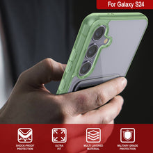 Cargar imagen en el visor de la galería, Caso del soporte de tarjetas Galaxy S24 [Serie CRystal CardsLot] [Fit Slim] [verde]
