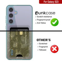 Cargar imagen en el visor de la galería, Caso del soporte de tarjetas Galaxy S24 [Serie CRystal CardsLot] [Fit Slim] [Teal]
