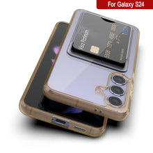 Cargar imagen en el visor de la galería, Caso del soporte de tarjetas Galaxy S24 [Serie Crystal CardsLot] [Fit Slim] [Orange]
