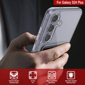 Caso de soporte de tarjetas Galaxy S24 Plus [Serie Crystal CardsLot] [Fit Slim] [Clear]