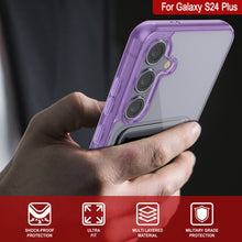 Cargar imagen en el visor de la galería, Caso de soporte de tarjetas Galaxy S24 Plus [Serie CRystal CardsLot] [Fit Slim] [Purple]

