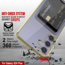 Cargar imagen en el visor de la galería, Caso de soporte de tarjetas Galaxy S24 Plus [Serie CRystal CardsLot] [Fit Slim] [Amarillo]
