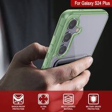 Cargar imagen en el visor de la galería, Caso de soporte de tarjetas Galaxy S24 Plus [Serie CRystal CardsLot] [Fit Slim] [verde]
