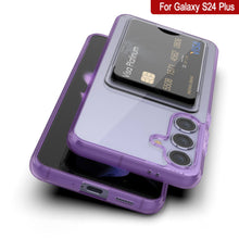 Cargar imagen en el visor de la galería, Caso de soporte de tarjetas Galaxy S24 Plus [Serie CRystal CardsLot] [Fit Slim] [Purple]
