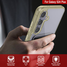 Cargar imagen en el visor de la galería, Caso de soporte de tarjetas Galaxy S24 Plus [Serie CRystal CardsLot] [Fit Slim] [Amarillo]

