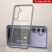 Load image into Gallery viewer, Caso de soporte de tarjetas Galaxy S24 Plus [Serie Crystal CardsLot] [Fit Slim] [Gray]

