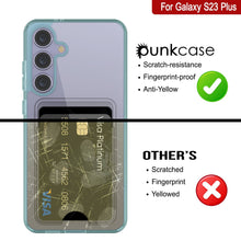 Cargar imagen en el visor de la galería, Caso del soporte de tarjetas Galaxy S24 Plus [Serie Crystal CardsLot] [Fit Slim] [verde azulado]
