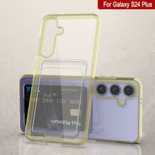 Cargar imagen en el visor de la galería, Caso de soporte de tarjetas Galaxy S24 Plus [Serie CRystal CardsLot] [Fit Slim] [Amarillo]
