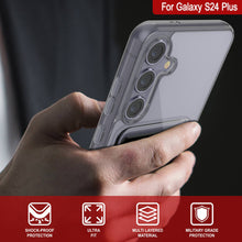 Load image into Gallery viewer, Caso de soporte de tarjetas Galaxy S24 Plus [Serie Crystal CardsLot] [Fit Slim] [Gray]
