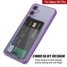 Cargar imagen en el visor de la galería, Caso de soporte de tarjetas Galaxy S24 Plus [Serie CRystal CardsLot] [Fit Slim] [Purple]
