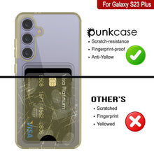 Cargar imagen en el visor de la galería, Caso de soporte de tarjetas Galaxy S24 Plus [Serie CRystal CardsLot] [Fit Slim] [Amarillo]
