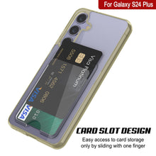 Cargar imagen en el visor de la galería, Caso de soporte de tarjetas Galaxy S24 Plus [Serie CRystal CardsLot] [Fit Slim] [Amarillo]
