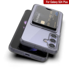 Load image into Gallery viewer, Caso de soporte de tarjetas Galaxy S24 Plus [Serie Crystal CardsLot] [Fit Slim] [Gray]
