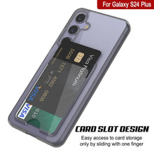 Load image into Gallery viewer, Caso de soporte de tarjetas Galaxy S24 Plus [Serie Crystal CardsLot] [Fit Slim] [Gray]
