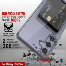 Load image into Gallery viewer, Caso de soporte de tarjetas Galaxy S24 Plus [Serie Crystal CardsLot] [Fit Slim] [Gray]

