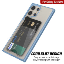 Cargar imagen en el visor de la galería, Caso de soporte de tarjetas Galaxy S24 [Serie Crystal CardsLot] [Fit Slim] [Azul]
