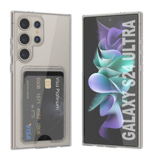 Cargar imagen en el visor de la galería, Caso de soporte de tarjetas Galaxy S24 [Serie Crystal CardsLot] [Fit Slim] [Clear]
