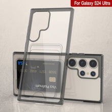 Cargar imagen en el visor de la galería, Caso de soporte de tarjetas Galaxy S24 [Serie Crystal CardsLot] [Fit Slim] [Negro]
