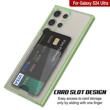 Cargar imagen en el visor de la galería, Caso de soporte de tarjetas Galaxy S24 [Serie Crystal CardsLot] [Fit Slim] [verde]
