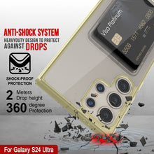 Cargar imagen en el visor de la galería, Caso de soporte de tarjetas Galaxy S24 [Serie Crystal CardsLot] [Fit Slim] [Amarillo]
