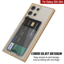 Cargar imagen en el visor de la galería, Caso de soporte de tarjetas Galaxy S24 [Serie Crystal CardsLot] [Fit Slim] [Orange]
