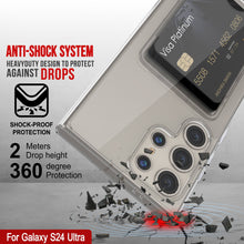 Cargar imagen en el visor de la galería, Caso de soporte de tarjetas Galaxy S24 [Serie Crystal CardsLot] [Fit Slim] [Clear]

