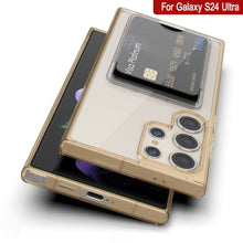 Cargar imagen en el visor de la galería, Caso de soporte de tarjetas Galaxy S24 [Serie Crystal CardsLot] [Fit Slim] [Orange]

