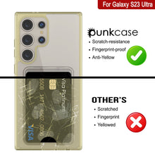Cargar imagen en el visor de la galería, Caso de soporte de tarjetas Galaxy S24 [Serie Crystal CardsLot] [Fit Slim] [Amarillo]
