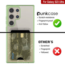 Cargar imagen en el visor de la galería, Caso de soporte de tarjetas Galaxy S24 [Serie Crystal CardsLot] [Fit Slim] [verde]
