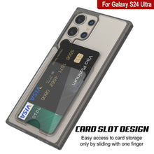 Cargar imagen en el visor de la galería, Caso de soporte de tarjetas Galaxy S24 [Serie Crystal CardsLot] [Fit Slim] [Negro]
